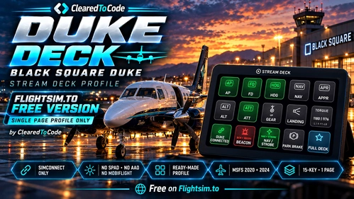Duke Deck - Stream Deck Profile for the Black Square Turbine & Piston Duke