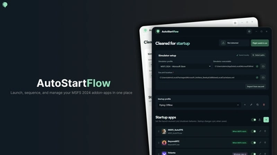 AutoStartFlow - Automatic App Launcher for MSFS 2020/2024