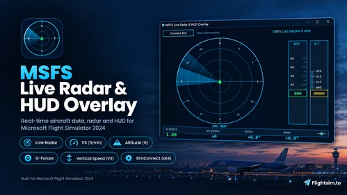 MSFS Live Flight Radar & HUD Overlay