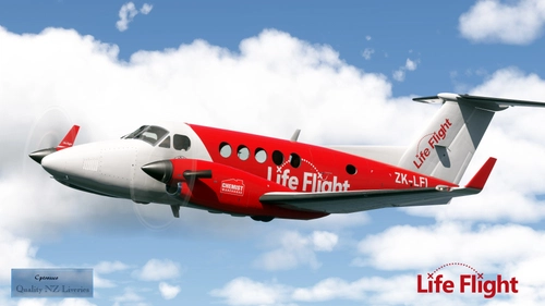 Carenado B200 King Air - LifeFlight - ZK-LFI - New Zealand