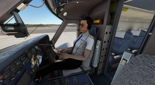 Carenado Dornier DO-228 Visible Co-Pilot