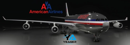 A340-300 American Airlines (Fictional) w/ Custom Cabin