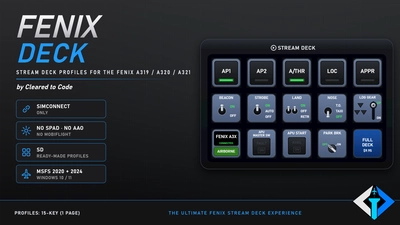 Fenix Deck 2 - Free Stream Deck Profile for the Fenix A319, A320 and A321 | No SPAD/AAO