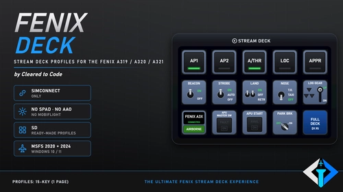 Fenix Deck 2 - Free Stream Deck Profile for the Fenix A319, A320 and A321 | No SPAD/AAO