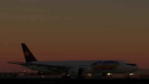 Happy Birthday Hasnain Livery (PMDG 777-300ER)