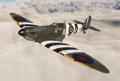 Aeroplane Heaven's Spitfire Mk1a in the BBMF AB910 2026 Livery