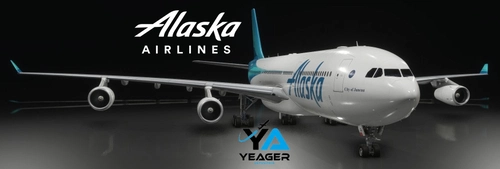 A340-300 Alaska Airlines "City of Juneau" (Fictional) w/ Custom Cabin