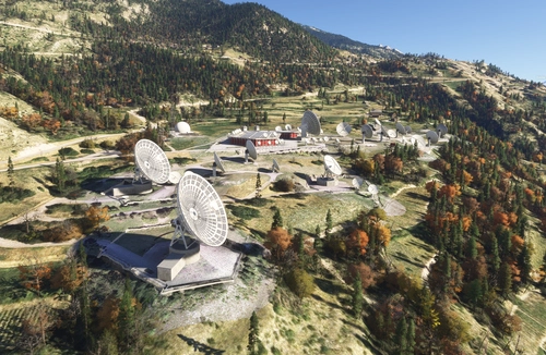 Leuk, Valais, Switzerland - satellite station, castle, town hall and churches