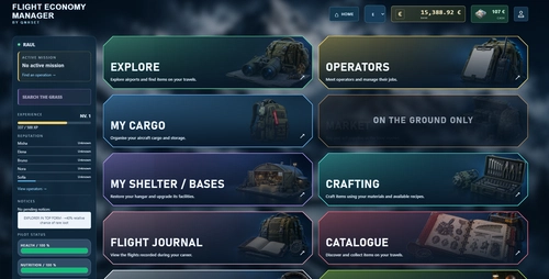 Flight Economy Manager ES/EN — Cargo, Trading & Exploration