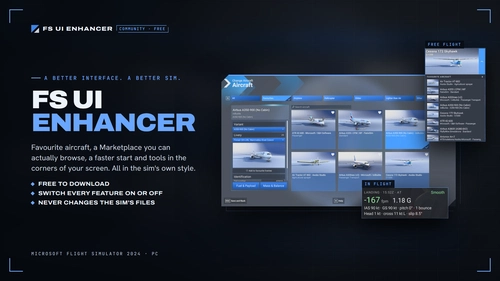 MSFS UI Enhancer - Community Edition - Aircraft favourites and more