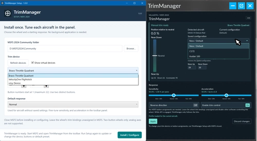 TrimManager - Adjusting trim sensibility