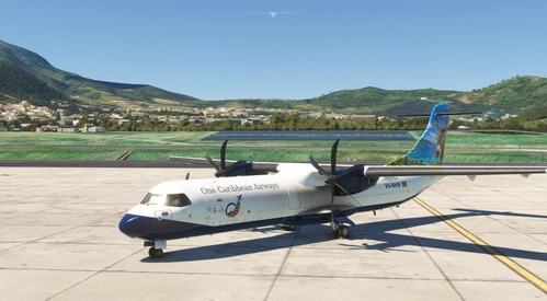 One Caribbean Airways ATR72-600F Donkey