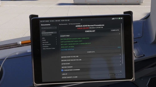 Interactive Turkish Airlines Checklist and Briefing Guide for Fenix A319, A320, A321