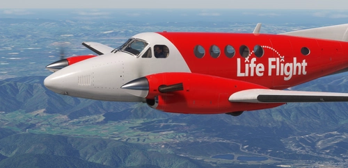 Carenado B200 King Air | Life Flight Fleet Pack - ZK-LFA, L and W