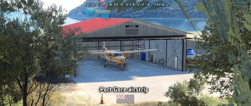 Port Gore airstrip, Marlborough, New Zealand