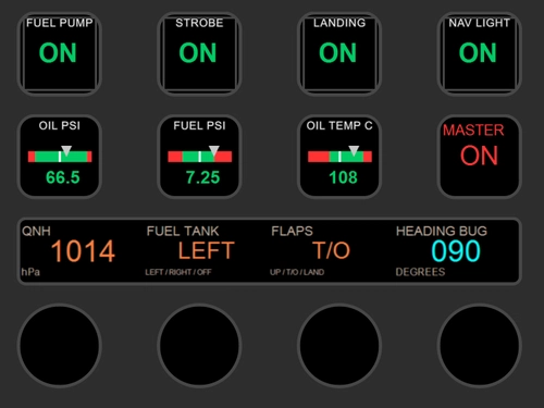Tecnam P2008 JC profile for Stream Deck +