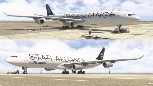 Lufthansa Star Alliance Liveries Inibuilds A340-300 MSFS2024 (with cabin)