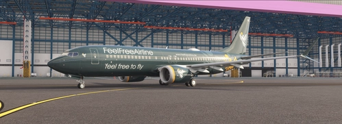 FeelFreeAirline B737-MAX8 D-AFFS