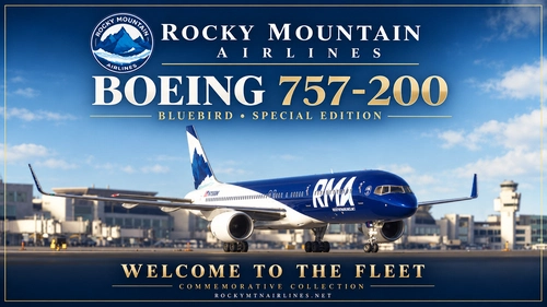 BlueBird 757-200 Rocky Mountain Airlines 2025 V2