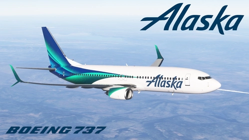 PMDG Boeing 737-800 - Alaska Aurora Borealis (fictional)