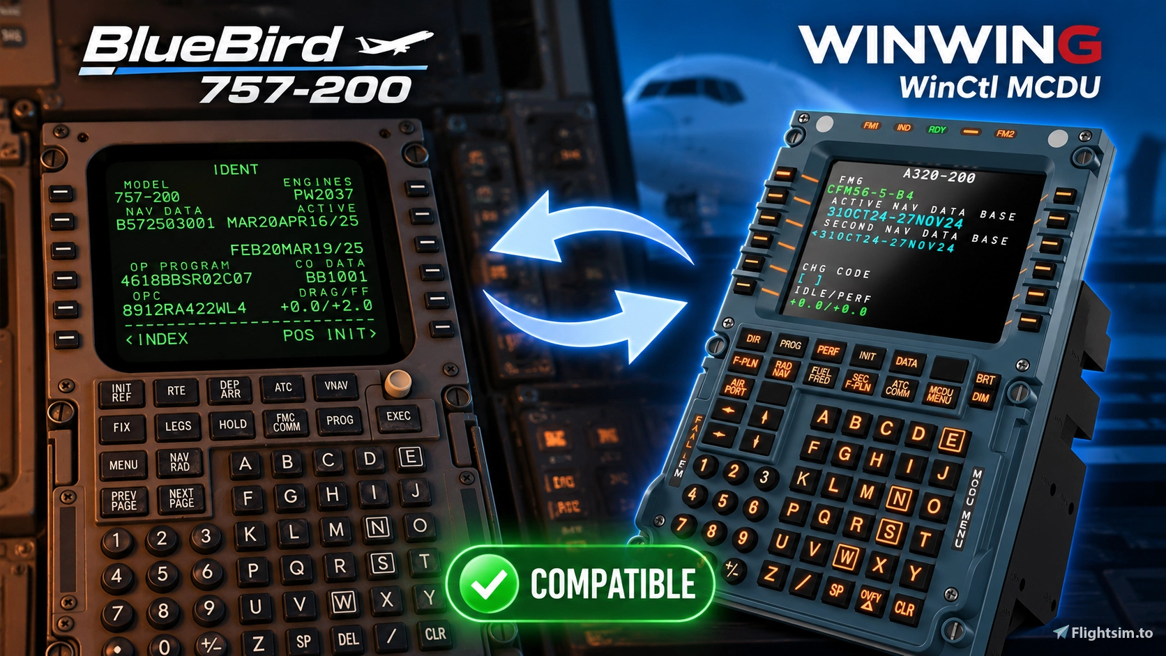 Bluebird B757 WINCTRL MCDU Mobiflight Profile - MSFS Add-on - Flightsim.to