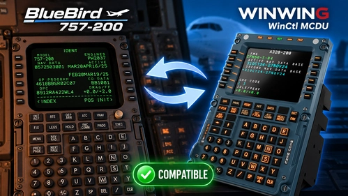 Bluebird B757 WINCTRL MCDU Mobiflight Profile
