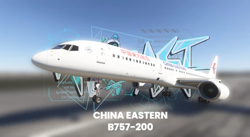 BlueBird 757-200 China Eastern 中国东方航空 B-2867 4K |Fictional
