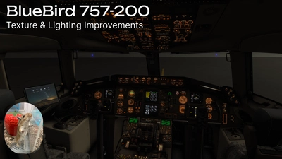 BlueBird 757 — Texture & Lighting Improvements