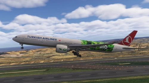 PMDG B777-300ER | Turkish Airlines TC-LJH | BIO FUEL livery | Requested