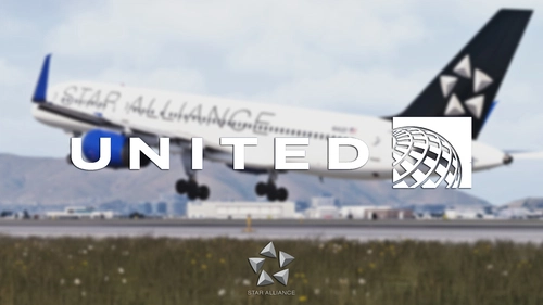 4K | United Airlines | Bluebird 757-200 | w/cabin | Star Alliance | N14120