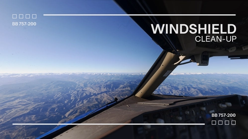 BlueBird Boeing 757-200 | Windshield Clean Up