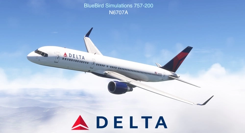 4K | Delta Airlines | N6707A | BlueBird Simulations 757-200