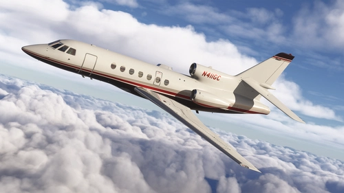 Contrail Falcon 50  -  N411GC  (Guitar Center, Inc)