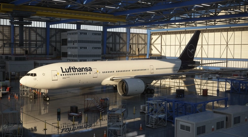 Lufthansa D-ABRL | PMDG Boeing 777-200LR w/ Cabin (Fictional Livery)