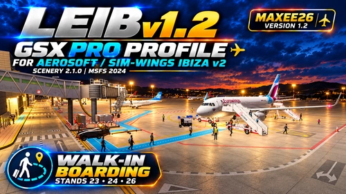 LEIB Ibiza v2 (Aerosoft / Sim-Wings 2.1.0) GSX Pro Profile | Maxee26 v1.2