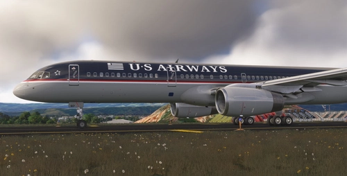 4K | US Airways | N617AU | BlueBird Simulations 757-200