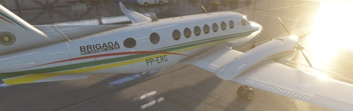 Asobo & Black Square Analogue King Air PP-ERG BRIGADA MILITAR
