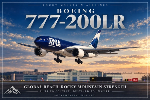 PMDG 777-200LR Rocky Mountain 2025 V2 + Member made "Custom Retro"