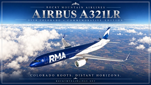 Inibuilds A321LR (Default) Rocky Mountain Airlines 2025 V2