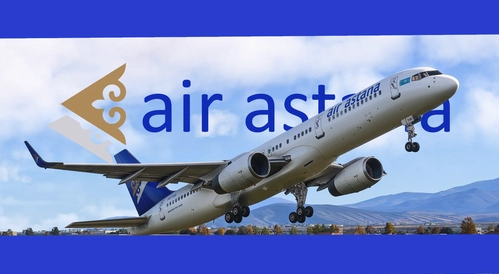 Air Astana old design fleet | BBS Boeing 757-200