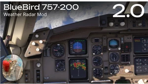 BlueBird 757 — Weather Radar Mod + Terrain ND Fix 2.0 thumbnail 1