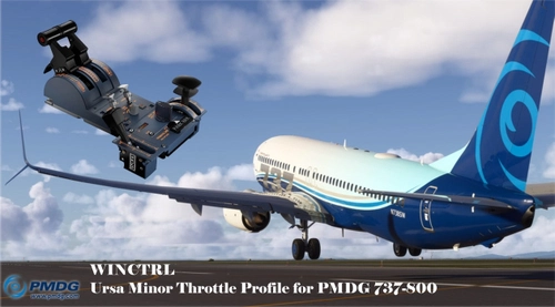 MobiFlight - WINCTRL URSA MINOR 32 Throttle Metal / 32 PAC Metal Profile for PMDG 737-800