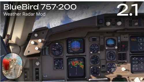 BlueBird 757 — Weather Radar Mod + Terrain ND Fix 2.1