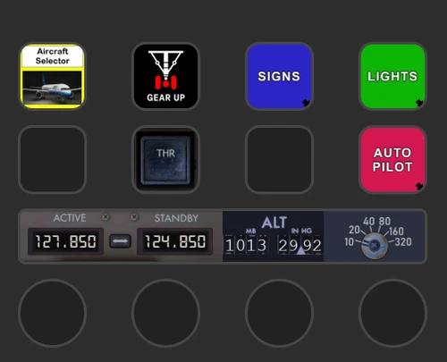 BlueBird Boeing 757-200 profile for Stream Deck+