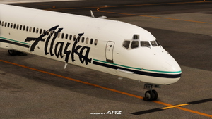 Alaska N972AS MD83 | MaddogX (20th) | Custom Cockpit and Cabin thumbnail 9