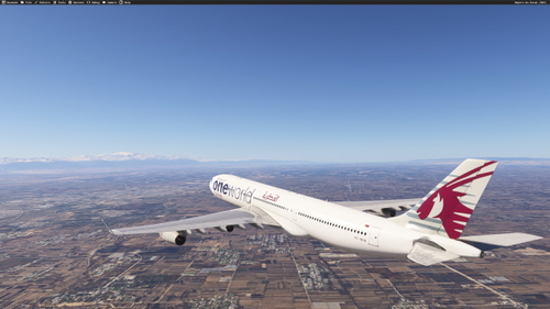 Qatar Airways A340-300  One World(Fictional)