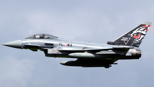 India Foxt Echo Eurofighter Typhoon Austrian 7LWA Special Airshow Paint 2024