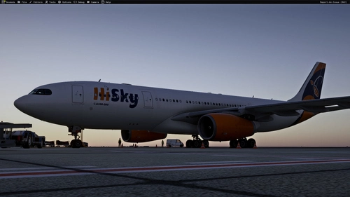 HiSky YR-KID livery for Inibuilds A330-200RR MSFS2024 (with cabin)