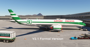 [4K&8K] Cathay Pacific "80th Anniversary Retro" B-LRJ By WingtipLight thumbnail 2