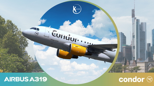 Fenix A319 CFM Condor Airlines 2019 Livery D-AHHB - 4K & 8K
